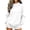 White, variant on CQXIDFH Under $10 Women Oversized Turtleneck Fleece Sweatshirt Long Sleeve Loose Soft Pullover Casual Fall Fashion Top, XL Black Sweatshirts