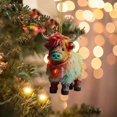 thumbnail image 3 of Cattle Christmas Tree Hanging Ornament Colorful Acrylic Festive Holiday Decorations For Your Home, 3 of 5