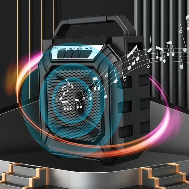 Altavoz Bluetooth, audio Bluetooth inalámbrico inteligente 5.0, pequeño altavoz Bluetooth para exteriores, portátil, de alta resistencia, radio, minialtavoz inalámbrico portátil, sonido para el hogar,