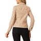 thumbnail image 3 of Chaqueta de ante sintético con cuello de solapa y bolsillos con solapa para mujer INSPIRE CHIC, 2XL, color melocotón rosa, 3 of 7