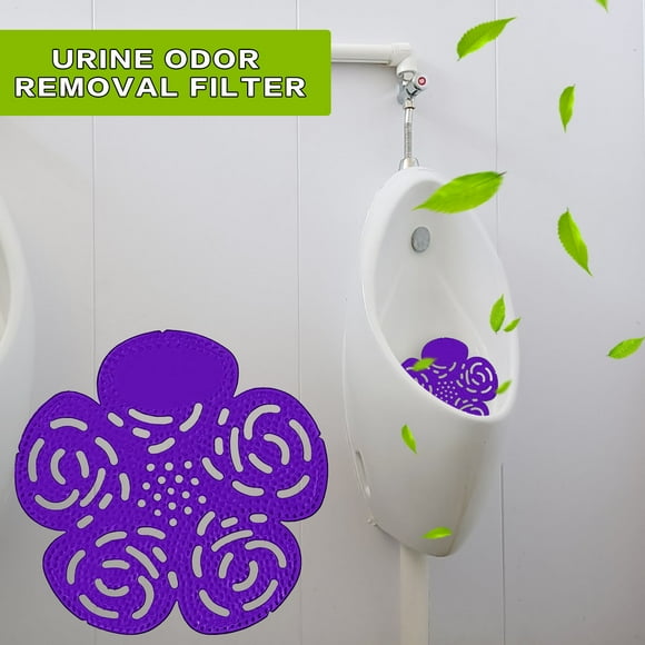 Pantalla Desodorizante para Urinario, Alfombrilla Aromática, Disco Fragante, con Bolas Desodorantes, Eliminador de Olores, 15cm x 15cm, para Inodoro, Baño, Servicio Sanitario