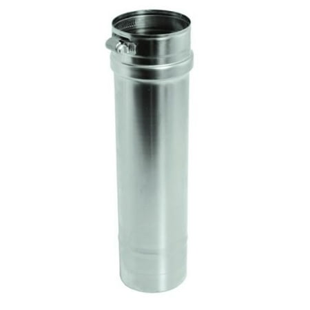 UPC 841211000058 product image for Stainless Steel Single Wall Pipe - 3 x 36 inch | upcitemdb.com