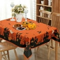 thumbnail image 2 of Oval Fall Tablecloth,Thanksgiving Autumn Harvest Blue Pumpkin Sunflower Maple Leaf Table cloth,Polyester Waterproof Wrinkle Resistant Durable Tablecloth for Fall,Thanksgiving,Home Decor 60x84inch, 2 of 6