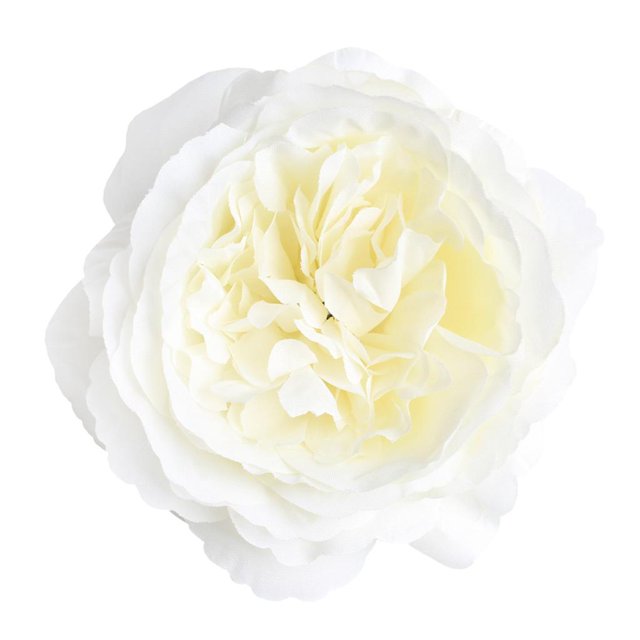 Cabezas de Rosas Artificiales Gloria 10 Unids de Bricolaje Blanco Cabezas de flor de seda artificial