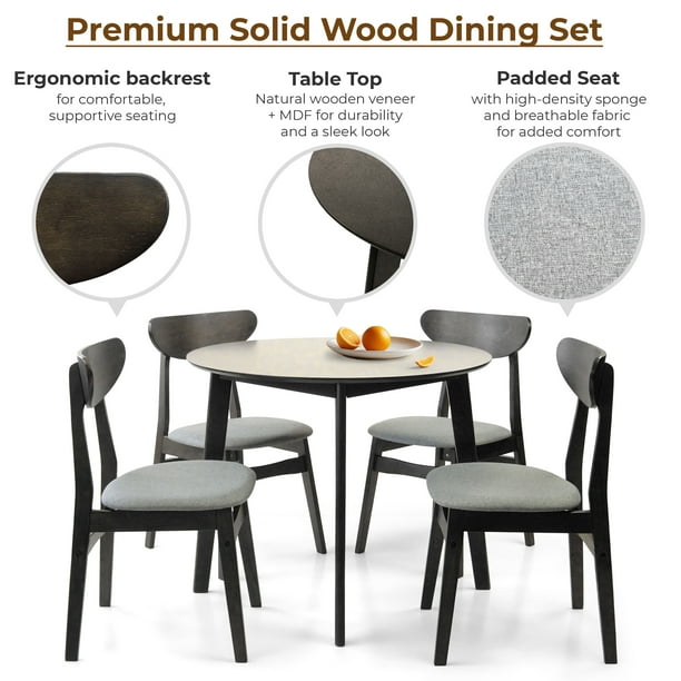Goma YUM! YUM! YUM! ROUND TABLE HARCO 5-Piece Dining Room