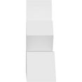 thumbnail image 3 of 48"W x 12"H x 4"D x 4"F, 6/12 Pitch, Saratoga Architectural Grade PVC Gable Bracket, 3 of 9
