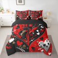 thumbnail image 2 of Castle Fairy Romantic Lover Couple Twin Bedding Sets 7-Piece for Female Men Women,Happy Valentine's Day Bedding Comforter Set Microfiber,Love Heart Print Breathable Sheet Sets,Ultra Soft Home Decor, 2 of 8