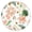 Garden F, variant on Indian Inspired Round Fitted Tablecloth, Tribal Paisley Print, Elastic Edge Waterproof Cover for Outdoor and Indoor Use