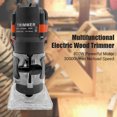 thumbnail image 3 of TFixol 800W 30000r/min Multifunctional Electric Wood Trimmer Wood Router Laminate Trimmer Professional Slotting Trimming Grooving Machine for Woodworker Carpenter with 15pcs Milling Cutters 110V, 3 of 7