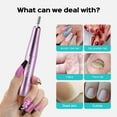 thumbnail image 6 of COSLUS CX40 Electric Nail Drill File,Professional Manicure Pedicure Tools with 6 Bits & Sanding Bands,for Acrylic Gel & Dip Nails,Low Noise-Pink, 6 of 6