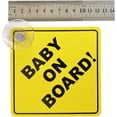 thumbnail image 3 of Baby on Board Sticker for Cars 2PCS , Baby On Board Warning Signs with Suction Cups , Durable and Strong Without Residue, 3 of 7