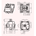 thumbnail image 4 of Nuevo interruptor de fruta para el teclado mecánico MX bricolaje con eje de fruta lubricado 45 + 1 LYD Otros accesorios periféricos de la computadora, 4 of 6