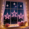thumbnail image 6 of 3 Pack LED Heart Curtain Light Set with Suction Cups, Multi Mode Romantic Party Decoration String Lights for Wedding Room and Holiday, 6 of 6
