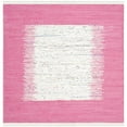 thumbnail image 6 of SAFAVIEH Montauk Tennyson Braided Border Cotton Area Rug, Ivory/Pink, 6' x 9', 6 of 10