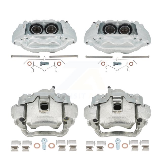CMX Front Rear Disc Brake Caliper Assembly Left Right Side (Driver Passenger) Kit for Car Lexus LX570 Toyota Land Cruiser KBC-100476