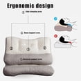 thumbnail image 4 of Almohada para la apnea del sueño, almohada cervical Proease, almohada ortopédica para dormir profundamente Proease, almohada ergonómica Proease para cuello y hombros, 4 of 5
