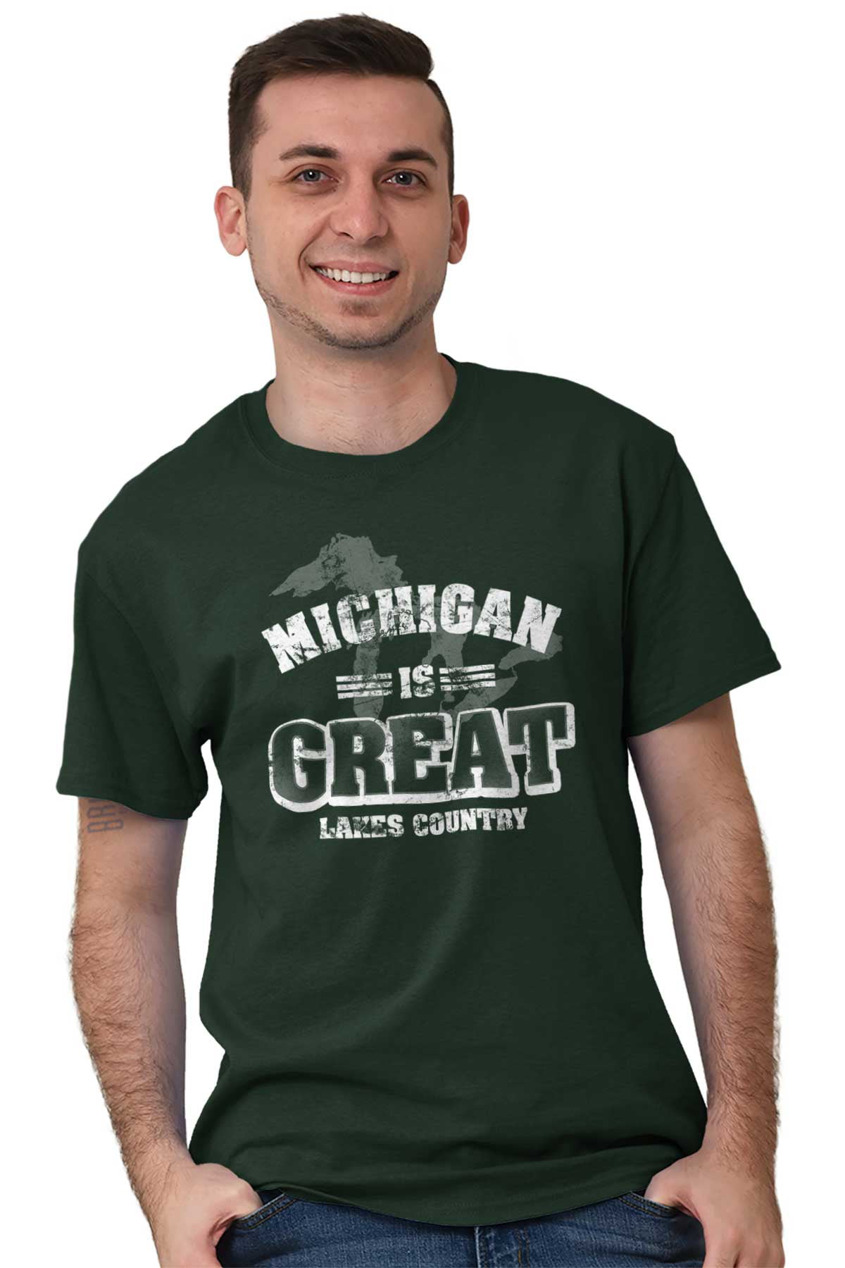 Short-Sleeve Unisex T-Shirt Michigan Living Great Times Great Lakes