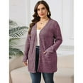 thumbnail image 5 of AviBest Plus Size Cardigans for Women Lightweight Long Sleeve Open Front Button Up Fall Thin Cardigans with Pockets, 1XL-5XL, 5 of 6