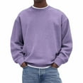 thumbnail image 1 of Ceisia Men's Multi-Season Gift Casual Fashion Solid Color Corduroy Long-Sleeve Round Neck Hooded Pullover with Pocket - Soft Co mfortable Daily Top, 1 of 6