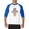 thumbnail image 1 of Artix - Mens Raglan Sleeve Baseball T-Shirts - Giraffe, 1 of 5