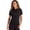 Black, variant on Clique LQK00079 Charge Active Womens Short Sleeve Polo-Navy Heather-XS