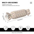 thumbnail image 3 of Salouo Sausage Tomato Toast Pattern Cute Bolster Pillow,Cylindrical Pillow Long Pillow for Bed Round Side Pillow for Knee/Leg/Neck ,- Length 24.4" x 9.8" Diameter, 3 of 8