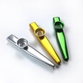 thumbnail image 2 of TFixol Golden Aluminum Alloy Kazoo with Membrane, Easy-to-Play Mini Musical Instrument in Vibrant Colors, 2 of 6