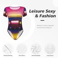 thumbnail image 4 of Naloa Neon Cassette Tape Bodysuits for Women, Women's Short-Sleeved Onesie, One-Piece for Parties, dates, clubs-X-Large, 4 of 7