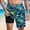 Shorts-A02Blue, variant on LEKWK Men Swim Trunks with Compression Liner Quick Dry Lightweight Elastic Waist Drawstring Board Shorts Lined Tropical Floral Above Knee Beach Shorts Surf Vacation Wear Black S