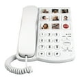 thumbnail image 1 of Teléfono con cable para mayores, teléfono fijo con botones grandes y timbre de volumen ajustable para residencias de ancianos, abuelos y, 1 of 8