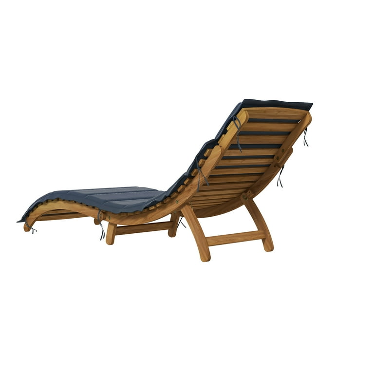 Cesicia Brown Wood Portable Extended Outdoor Chaise Lounge Set with  Foldable Tea Table and Brown Cushions W-APL-49 - The Home Depot
