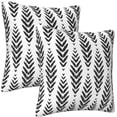 thumbnail image 5 of Black and White Pillow Covers 18x18 Set of 2, Modern Throw Pillow Covers Outdoor Decorative Pillow Case for Couch Bed Sofa Cushion Home Decor, 5 of 6