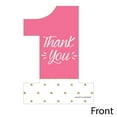 thumbnail image 3 of Big Dot of Happiness 1st Birthday Girl - Fun to be One - Shaped Thank You Cards - First Birthday Party Thank You Note Cards with Envelopes - Set of 12, 3 of 7
