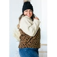 thumbnail image 2 of Elliana Plus Size Leopard Colorblock Jacket, 2 of 7
