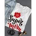 thumbnail image 3 of Super Mom Shaped T-Shirt -Image by Shutterstock, Female XX-Large, 3 of 4