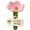 Pink, variant on Rongyun Bee Flower-Shaped Ceramic Cups for Bee Drinking,Watering Station for Garden, Bee and Butterfly Outdoor Feeder(yellow)