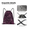 thumbnail image 5 of Bingfone Snowflakes and Hearts Drawstrings Backpacks Bags for Men Women Gym Drawstrings Bag-Small, 5 of 8