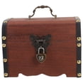 thumbnail image 1 of Miangastore Heart Lock Shape Retro Style Storage Container Coffee 1Pcs 6.88X5.11X5.11in, 1 of 9