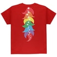 thumbnail image 2 of Halloween Rainbow Heart Unicorn Costume Pony Youth T Shirt Red YSM, 2 of 2