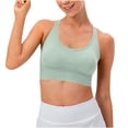 thumbnail image 1 of JIUIKE Débardeurs pour Femmes avec Soutien-Gorge Intégré Dos Nageur Sans Manches Col Rond Crop Top de Yoga Course Gym Soutiens-Gorge de Sport, 1 of 8