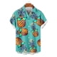 thumbnail image 4 of Blusa y camisa de manga corta con cuello vuelto para hombre, blusa informal de moda con botones estampados, blusa de manga corta con cuello vuelto, blusa de poliéster para hombre, 4 of 6