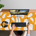 thumbnail image 4 of Long Mouse Pads for Desk,Orange Halloween Cute Ghosts Desk Mats on Top Of Desks, Desk Mouse Pad Extra Large with 3mm Non-Slip Base and Stitched Edge for Gaming,Office,Work,Home 47.3x23.6in, 4 of 5