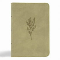 NASB Large Print Compact Reference Bible, Sage Suedesoft Leathertouch, (Hardcover)