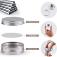 thumbnail image 3 of Latas de aluminio OBKJJ, 78 unidades, 60 ml, con tapas de rosca, plateadas, 3 of 6
