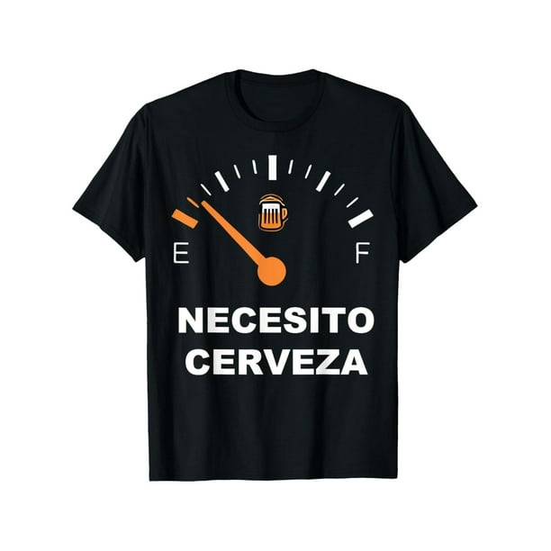“Necesito Cerveza” Spanish Beer Lover T‑Shirt (Black, S)