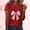 Red, variant on EchfiProm T shirts for Women Bow Print Graphic Tee Casual Valentine Valentine Day White Short Sleeve Ladies Shirts Cute