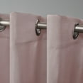 thumbnail image 3 of Exclusive Home Delano Heavyweight Textured Indoor/Outdoor Grommet Top Curtain Panel Pair, 54"x84", Blush, 3 of 6