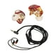 thumbnail image 4 of Auriculares con cable para monitor Agudos nítidos Graves potentes Unidad de grafeno de cobre puro Auriculares con cable MMCX desmontable Cable rojo y negro, 4 of 10