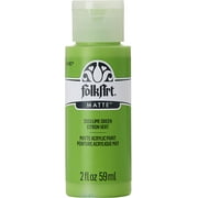 FolkArt Craft Acrylic Paint, Matte Finish, Lime Green, 2 fl oz