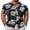 Black- White Flower, variant on COOFANDY Mens Summer Shirts Floral Hawaiian Shirts Short Sleeve Casual Beach Wear Clothing